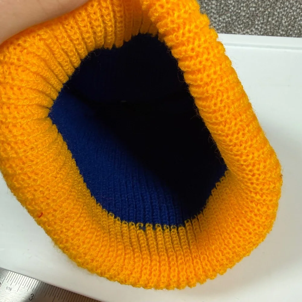 NFL Beanie San Diego Chargers Kids OS Blue Yellow Vintage Deadstock Knit Pom Hat